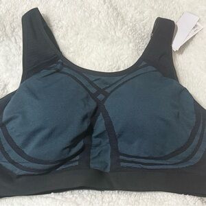 Livi Active Black and Teal Sports Bra